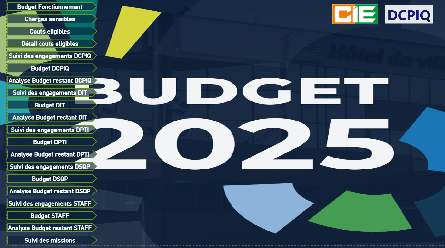 Tableau de bord de suivi du budget de fonctionnement DCPIQ cover