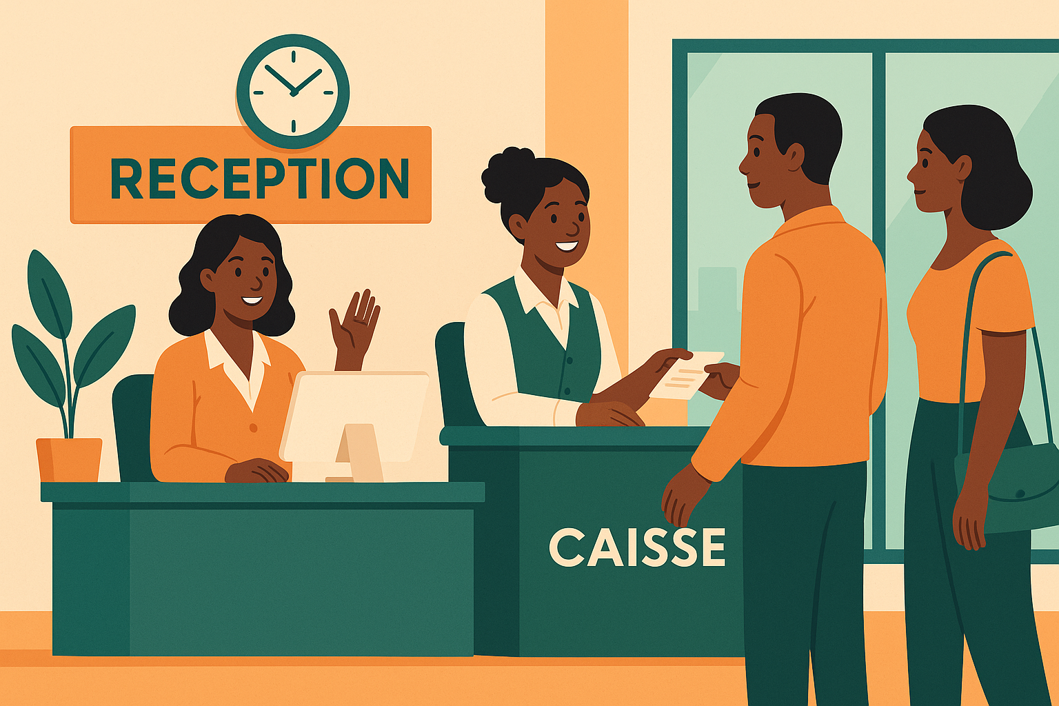 Outil de gestion des visites des clients à l'accueil et à la caisse de la DRAN cover